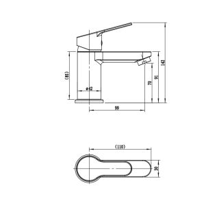 Смеситель для умывальника RUSH SKY (SK5720-11)